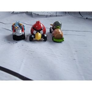 Rovio Hasbro Angry Birds Telepods GO Micro Race Car - Lot of 3